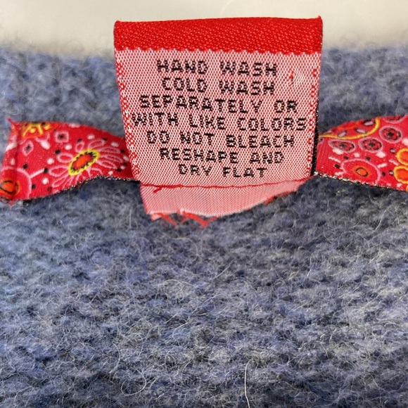 Skyr Blue Nordic Wool Snowflake Cardigan - Picture 10 of 11